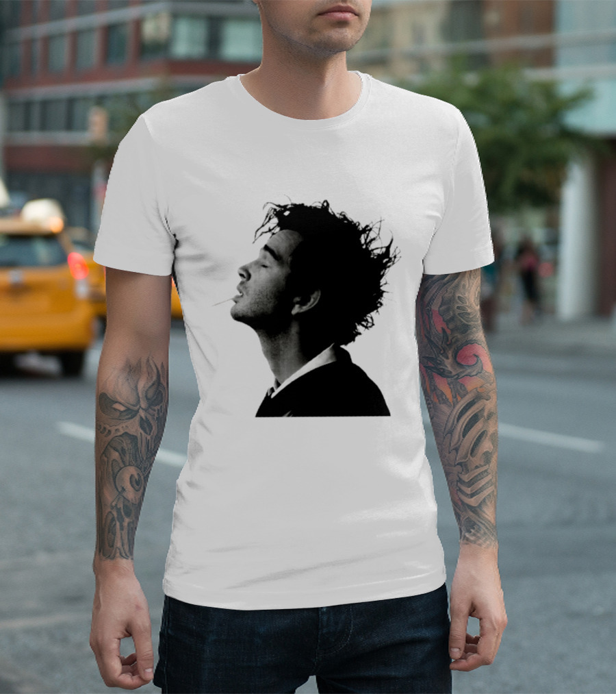 Matty Healy The 1975 Indie Rock Alternative Silhouette Smoking T-Shirt