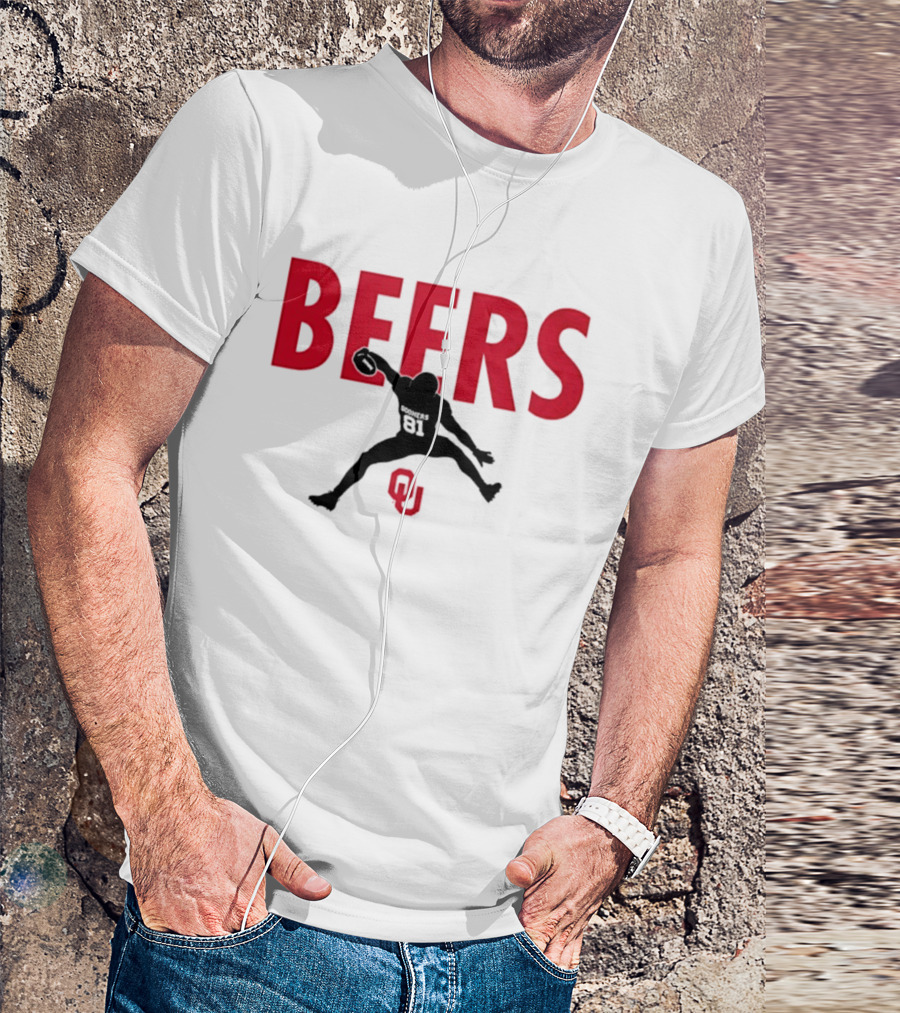 BEERS Oklahoma Sooners Football Hurdle 81 T-Shirt