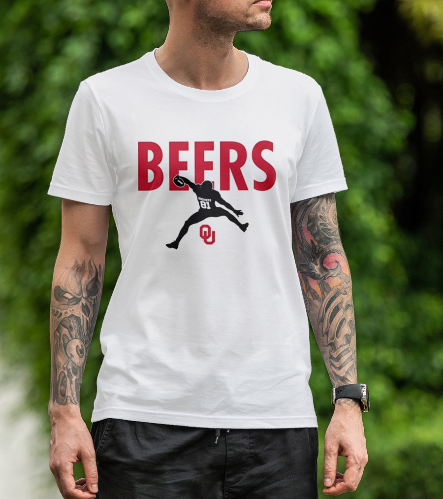 BEERS Oklahoma Sooners Football Hurdle 81 T-Shirt