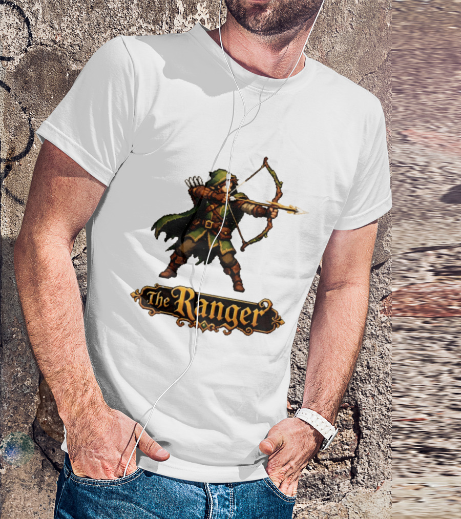The Ranger Pixel Fantasy Archer RPG Adventure Gaming T-Shirt
