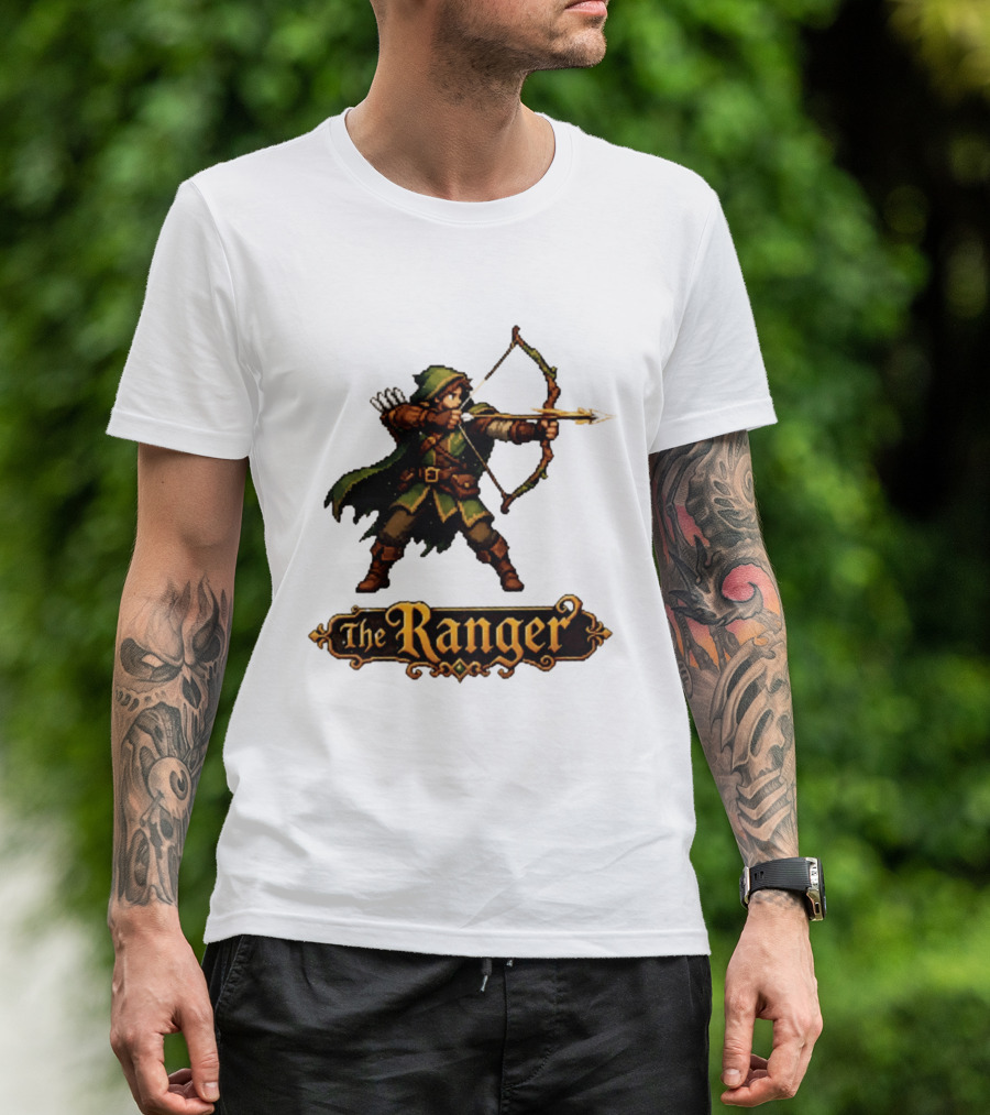 The Ranger Pixel Fantasy Archer RPG Adventure Gaming T-Shirt