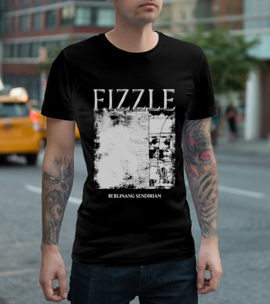 Fizzle Berlinang Sendirian Indie Rock Music T-Shirt