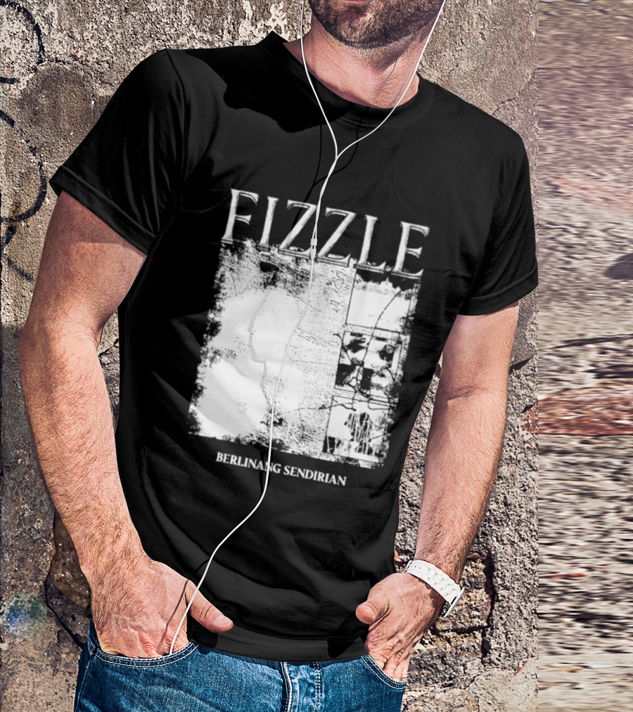 Fizzle Berlinang Sendirian Indie Rock Music T-Shirt