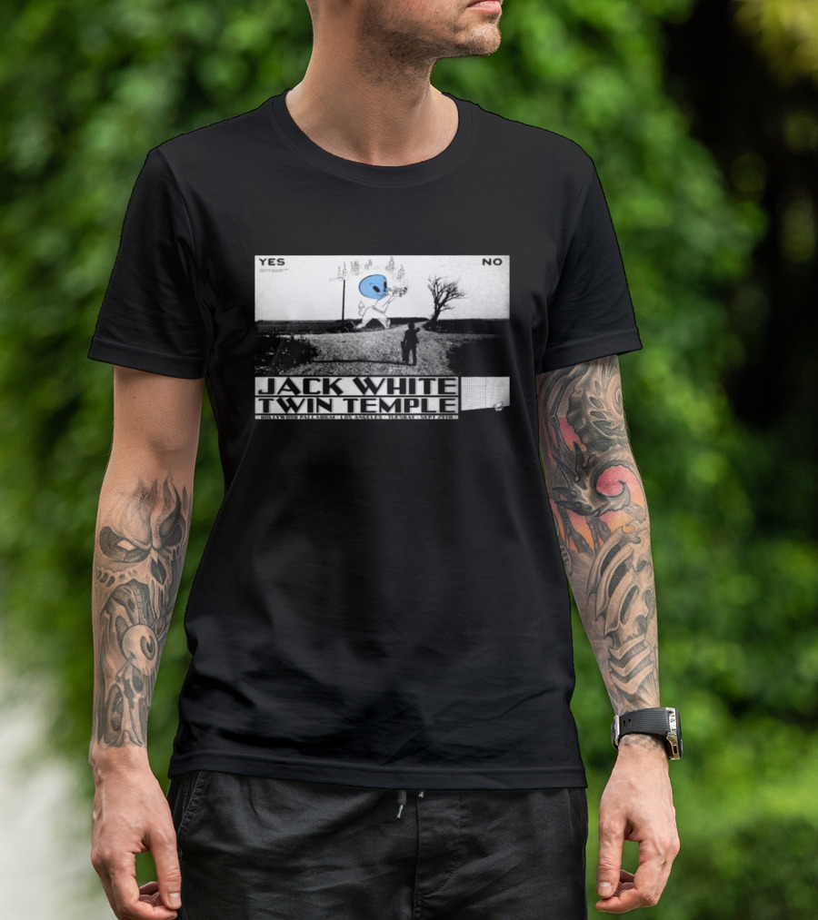 Jack White Twin Temple Sep 29 2026 Los Angeles Concert Yes No Highway Patience T-Shirt