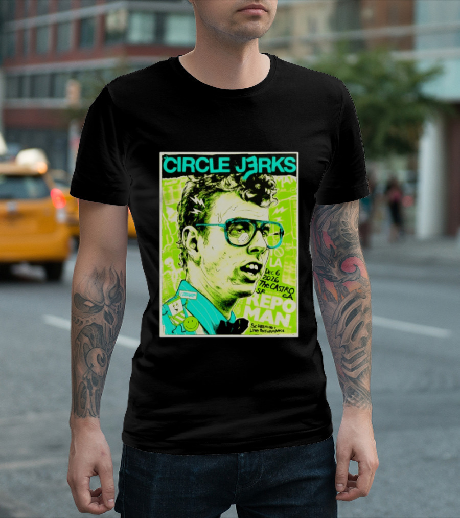 Circle Jerks Repo Man Screening Dec 6 2026 The Castro SF Live Performance T-Shirt