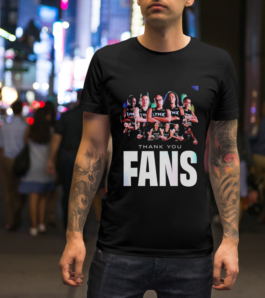 Minnesota Lynx WNBA Team Roster Thank You Fans T-Shirt