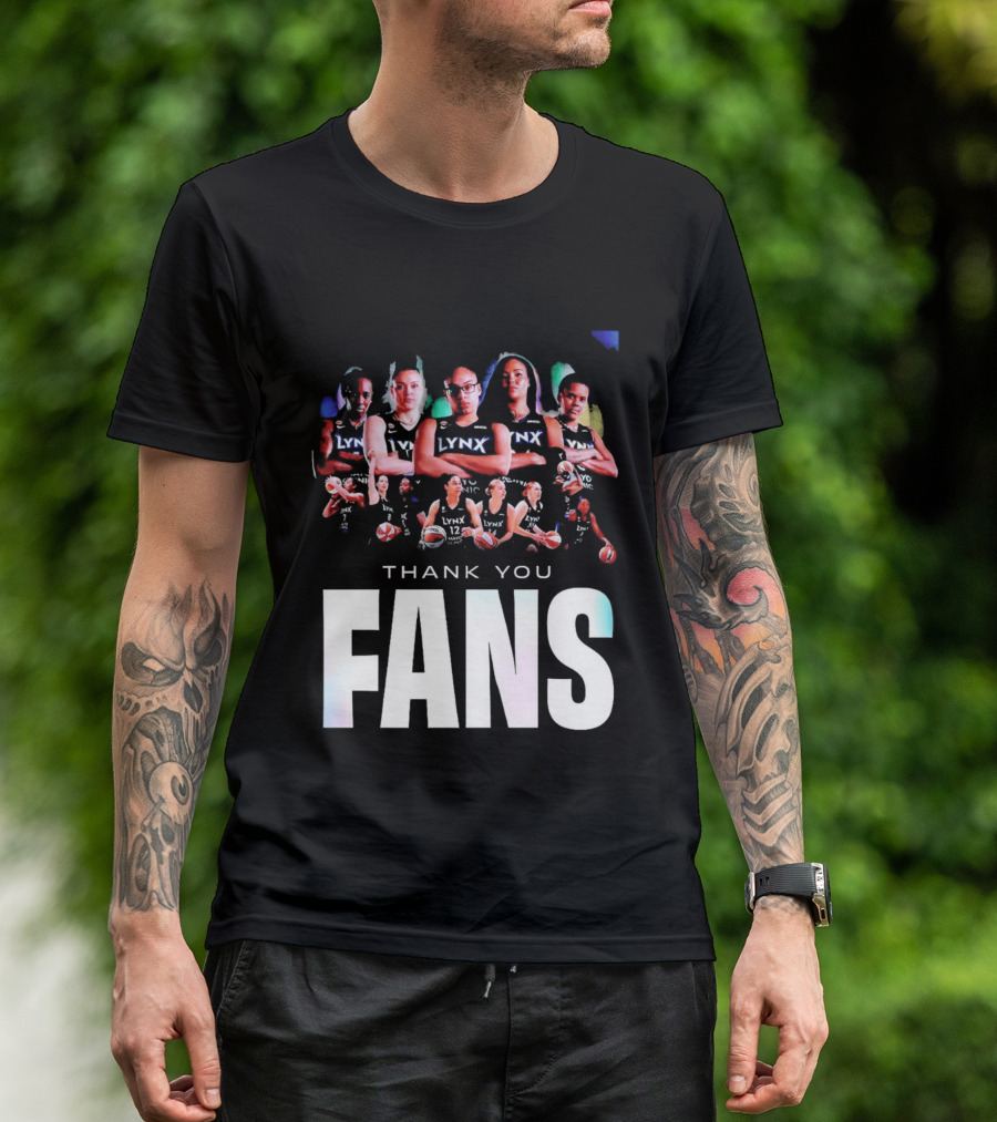 Minnesota Lynx WNBA Team Roster Thank You Fans T-Shirt