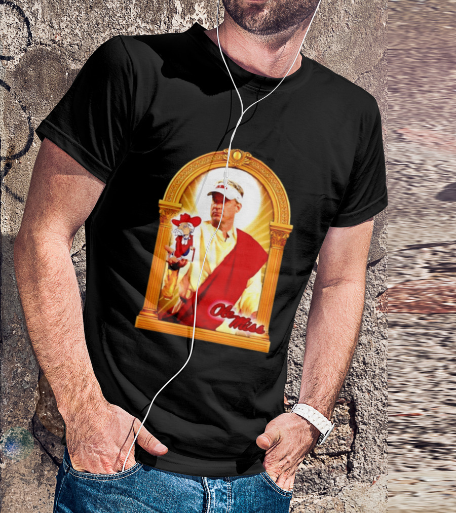 Lane Kiffin Ole Miss Colonel Reb Archway T-Shirt