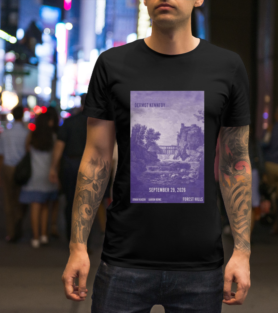 Dermot Kennedy Forest Hills September 29 2026 Jonah Kagen Aaron Rowe T-Shirt