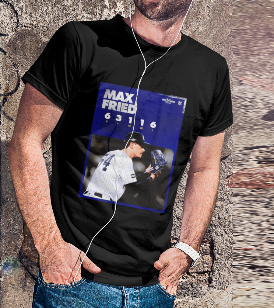 Max Fried 2026 Wild Card New York Yankees Pitching Stats T-Shirt