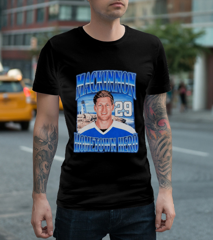 Mackinnon 29 Hometown Hero Lighthouse Scene T-Shirt