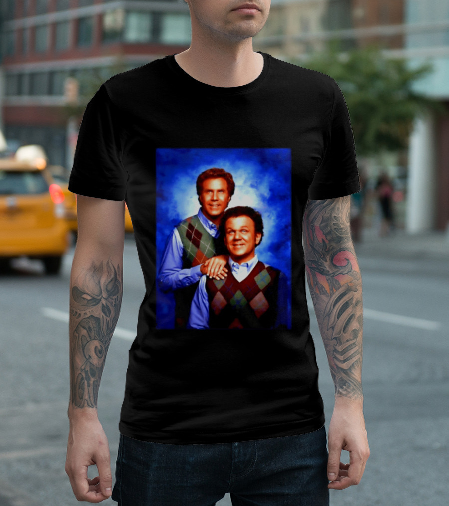 Will Ferrell John C Reilly Step Brothers Argyle Sweater T-Shirt