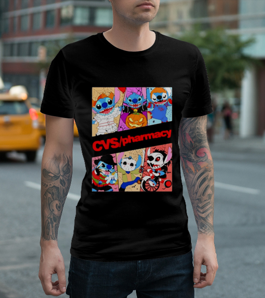 Stitch Horror Halloween CVS Pharmacy 2026 Movie T-Shirt