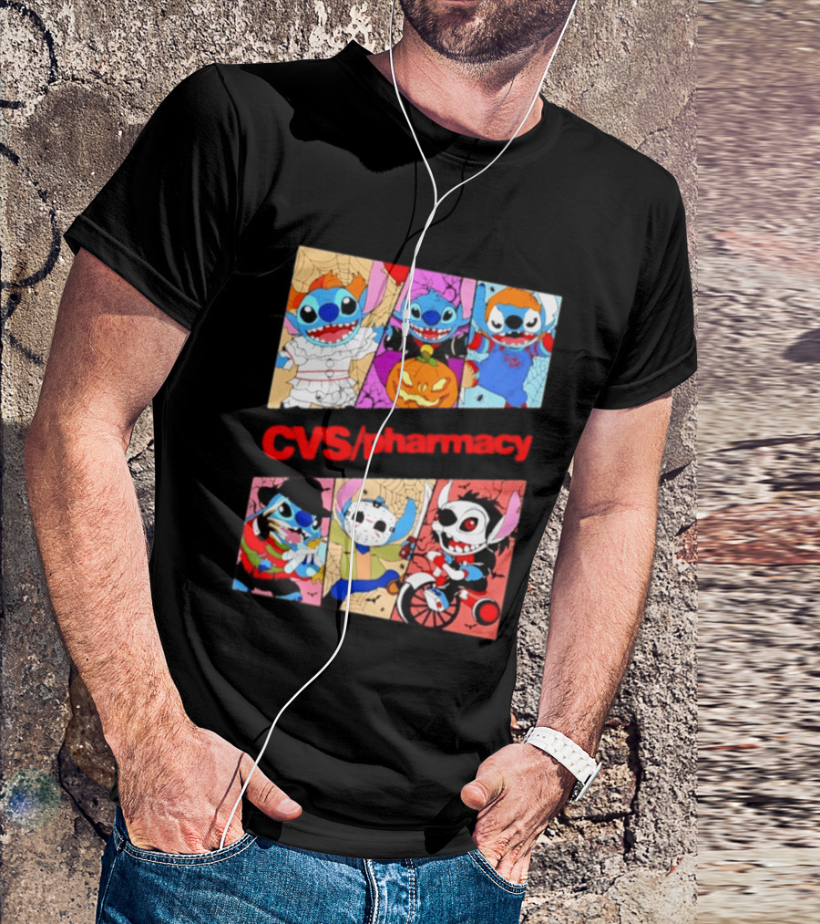 Stitch Horror Halloween CVS Pharmacy 2026 Movie T-Shirt