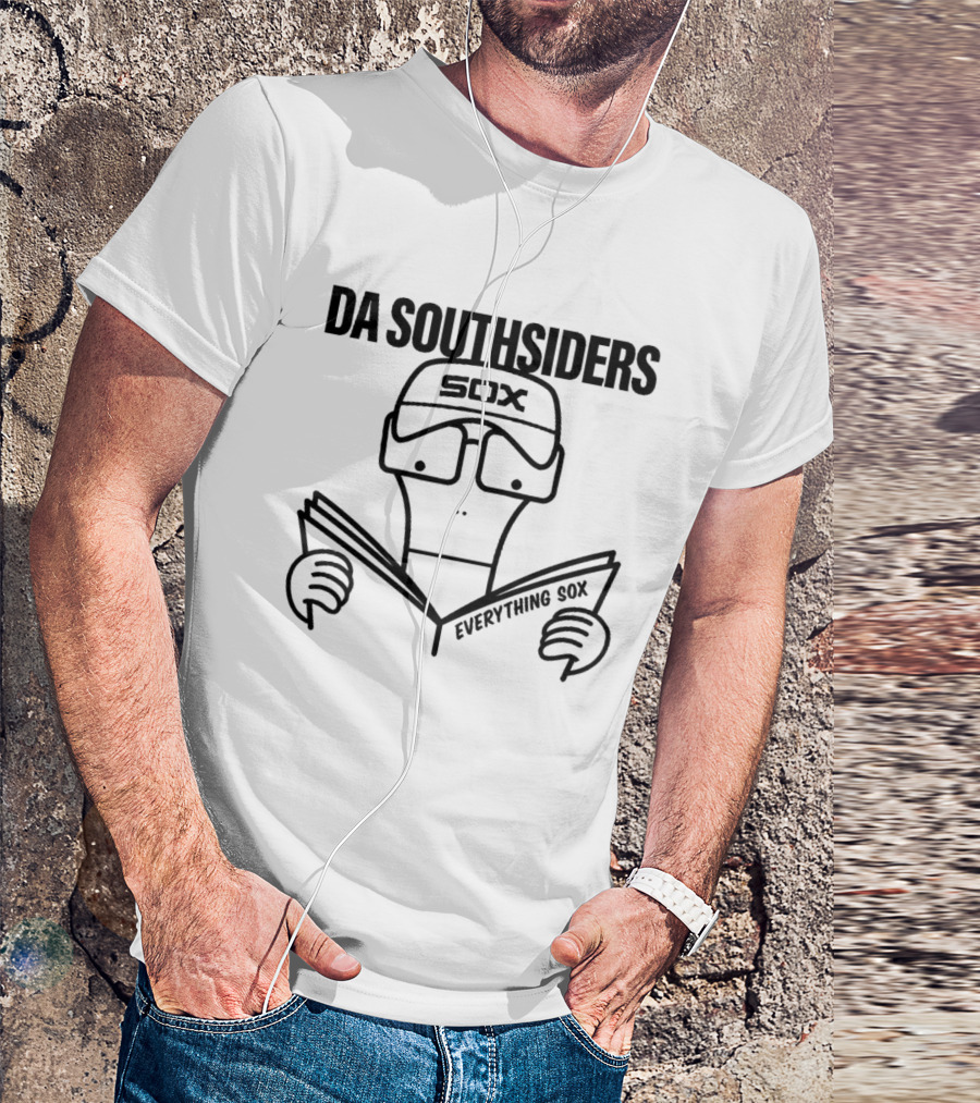 DA SOUTHSIDERS SOX EVERYTHING SOX Cartoon Reading T-Shirt