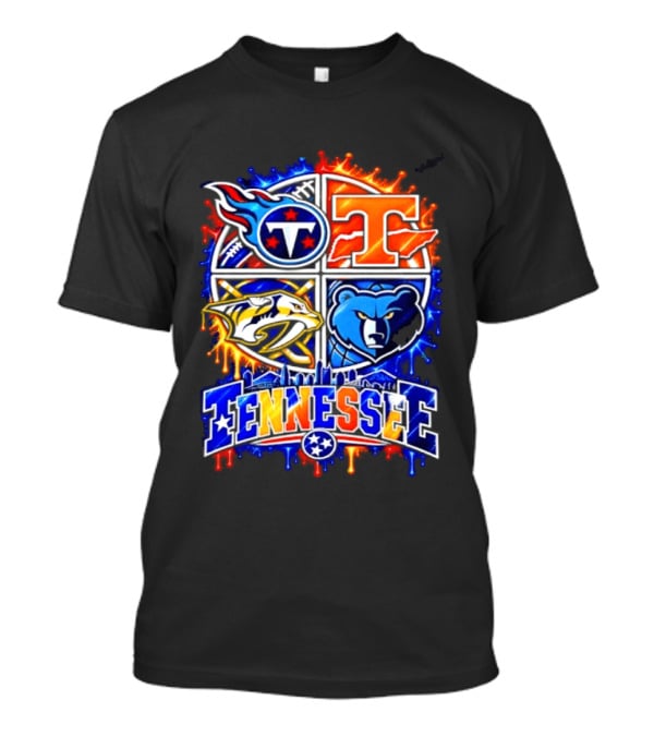 Tennessee Titans Volunteers Predators Grizzlies Sports Skyline T-Shirt