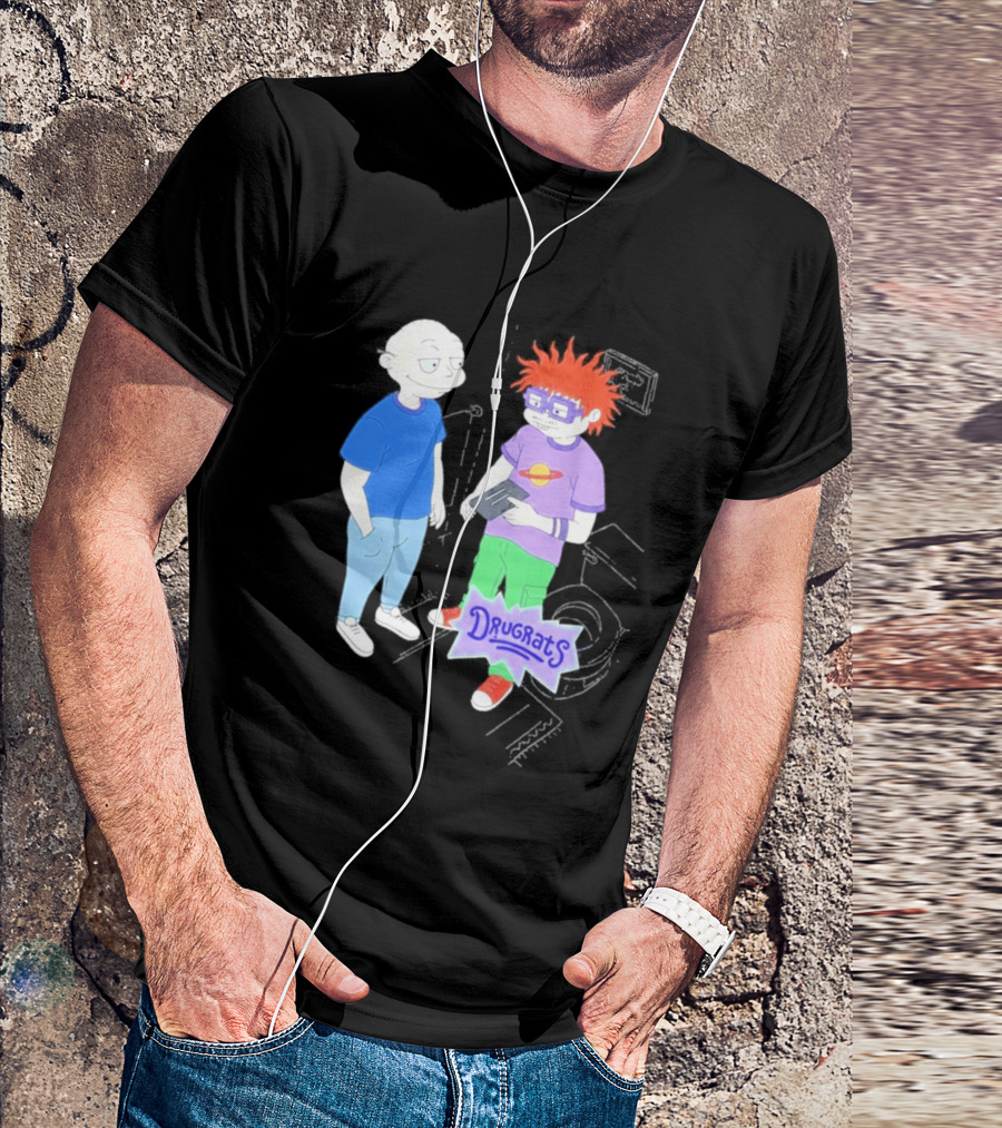 Tommy And Chuckie Drugrats Parody With Cartoon Characters T-Shirt