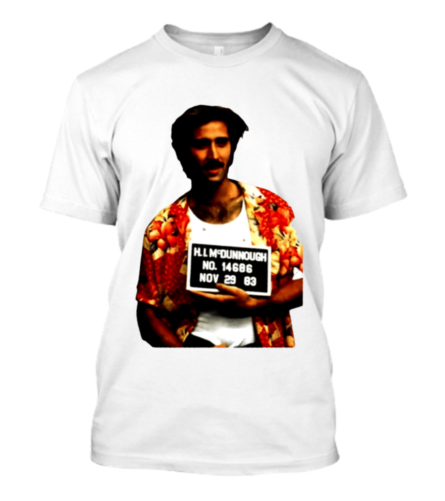 Nicolas Cage HI McDunnough Shot No. 14686 Raising Arizona November 29 83 T-Shirt