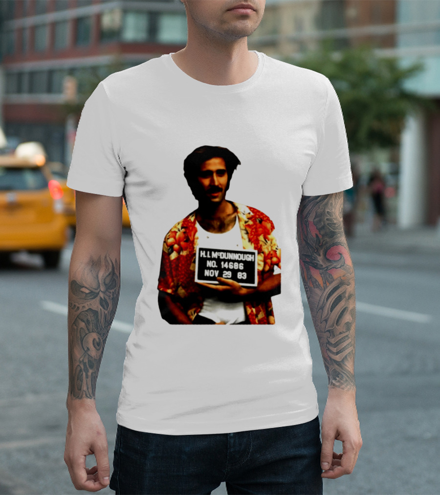 Nicolas Cage HI McDunnough Shot No. 14686 Raising Arizona November 29 83 T-Shirt