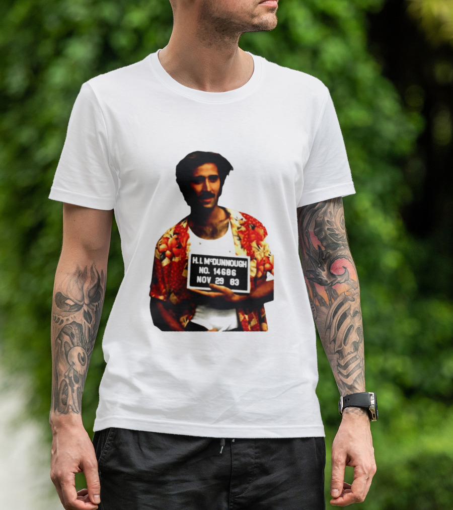 Nicolas Cage HI McDunnough Shot No. 14686 Raising Arizona November 29 83 T-Shirt