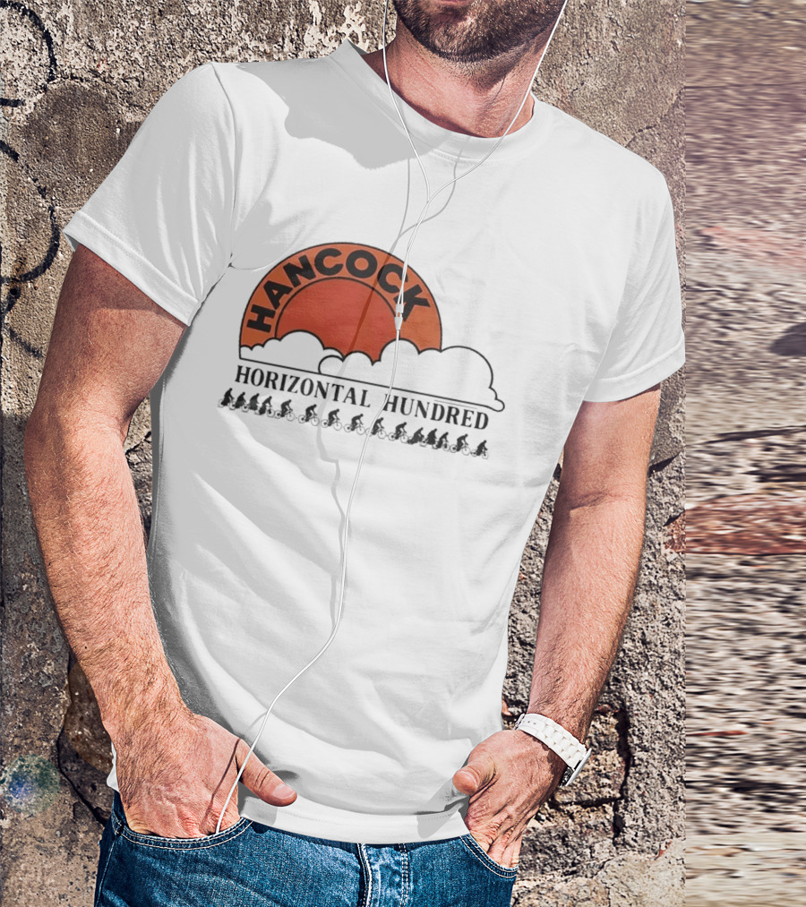 Hancock Horizontal Hundred Cycling Event Rj Decker Aloysius Aiken T-Shirt