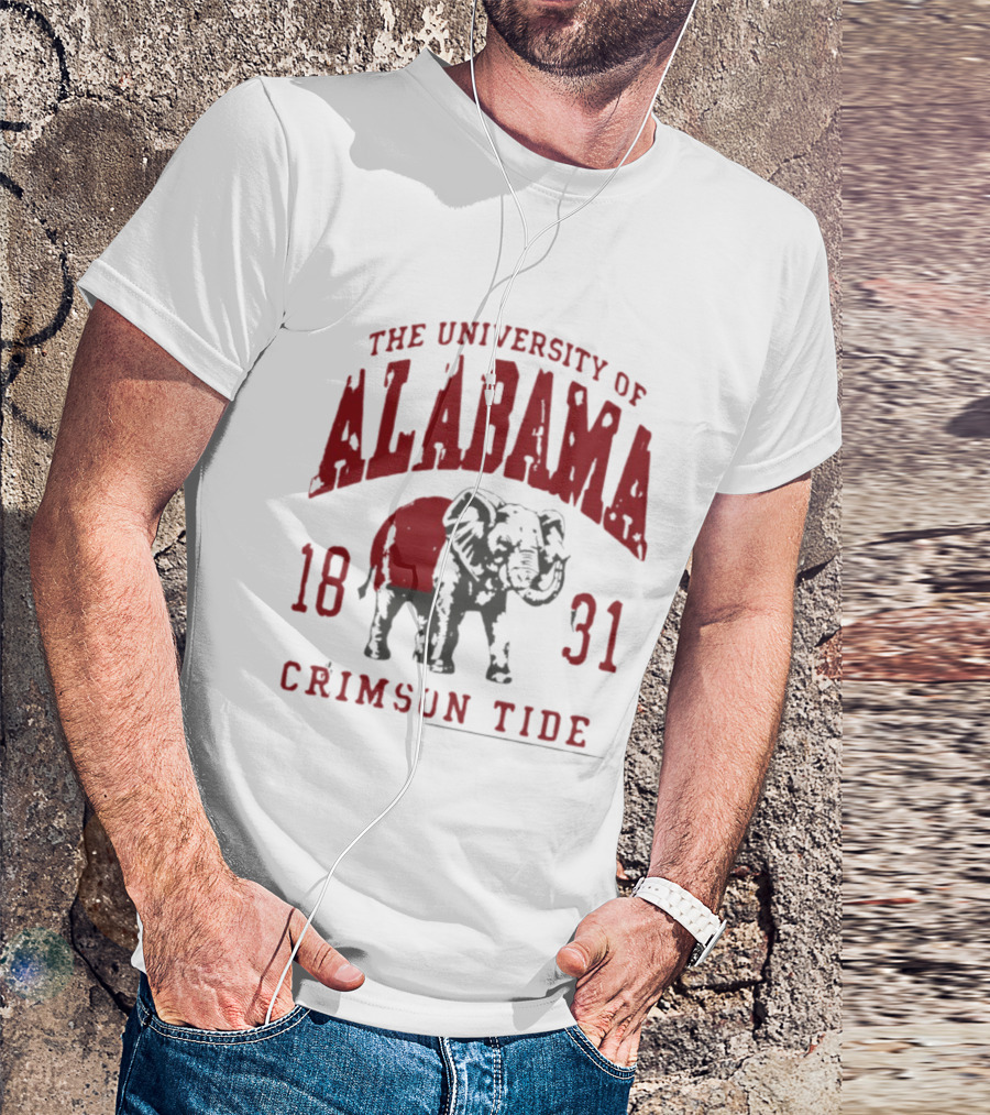 The University Of Alabama 1831 Crimson Tide Elephant T-Shirt