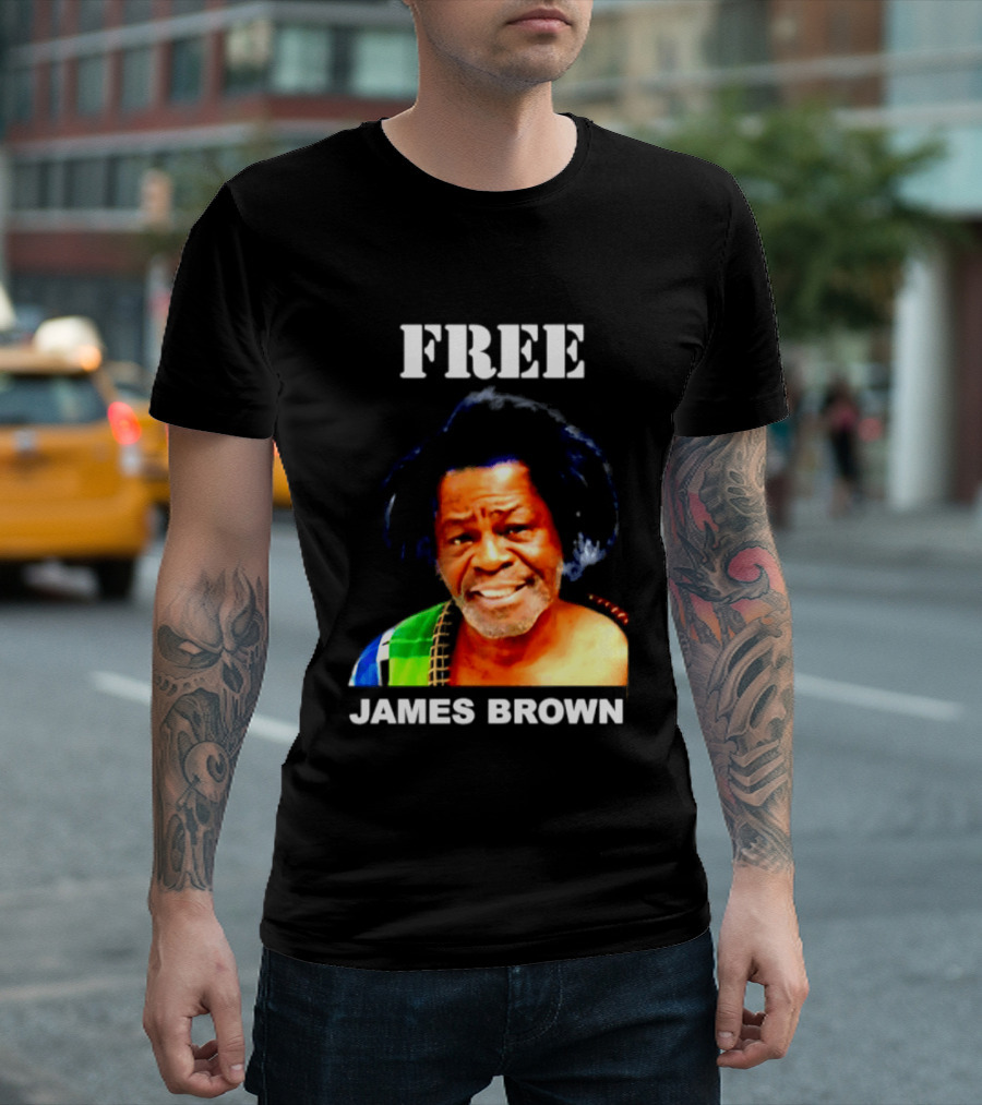 FREE James Brown Godfather Of Soul Funk T-Shirt