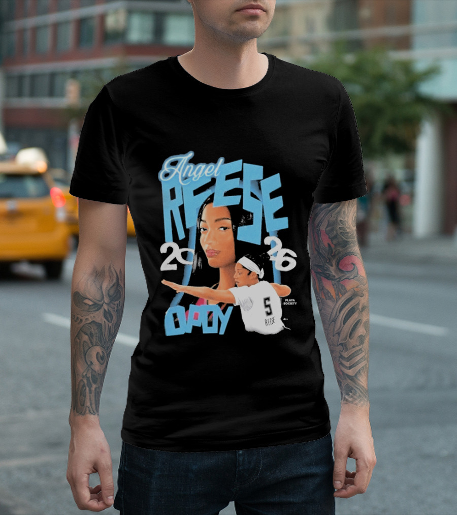 Angel Reese 2026 DPOY Basketball Player T-Shirt
