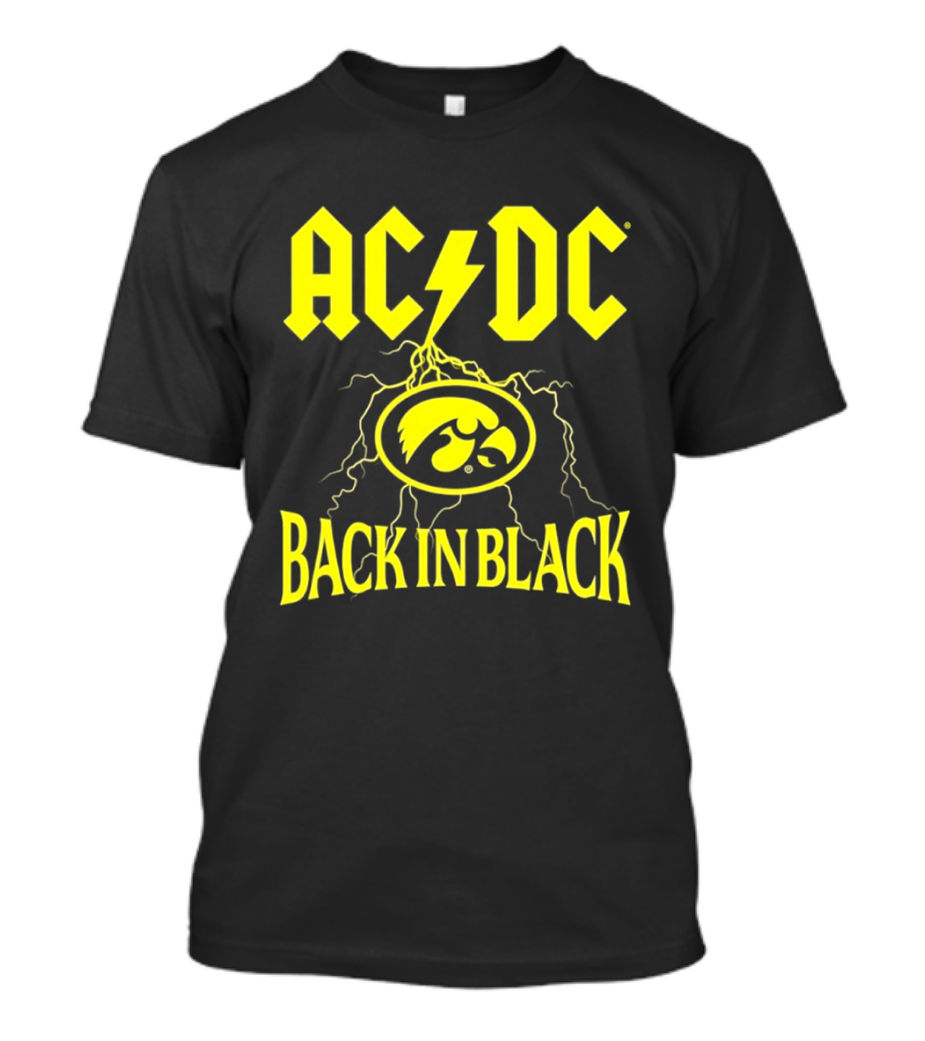 Iowa Hawkeyes AC DC Back In Black College GameDay 2026 T-Shirt