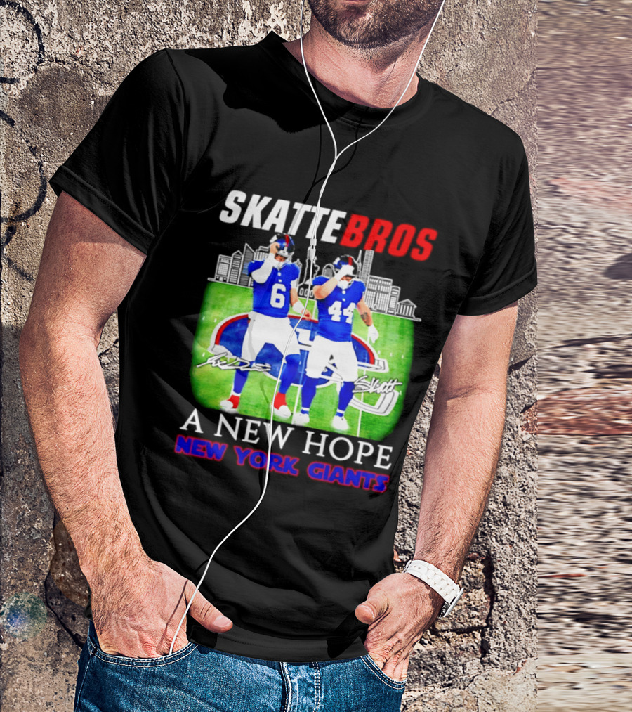 Skattebros Jaxson Dart Cam Skattebo New York Giants A New Hope T-Shirt