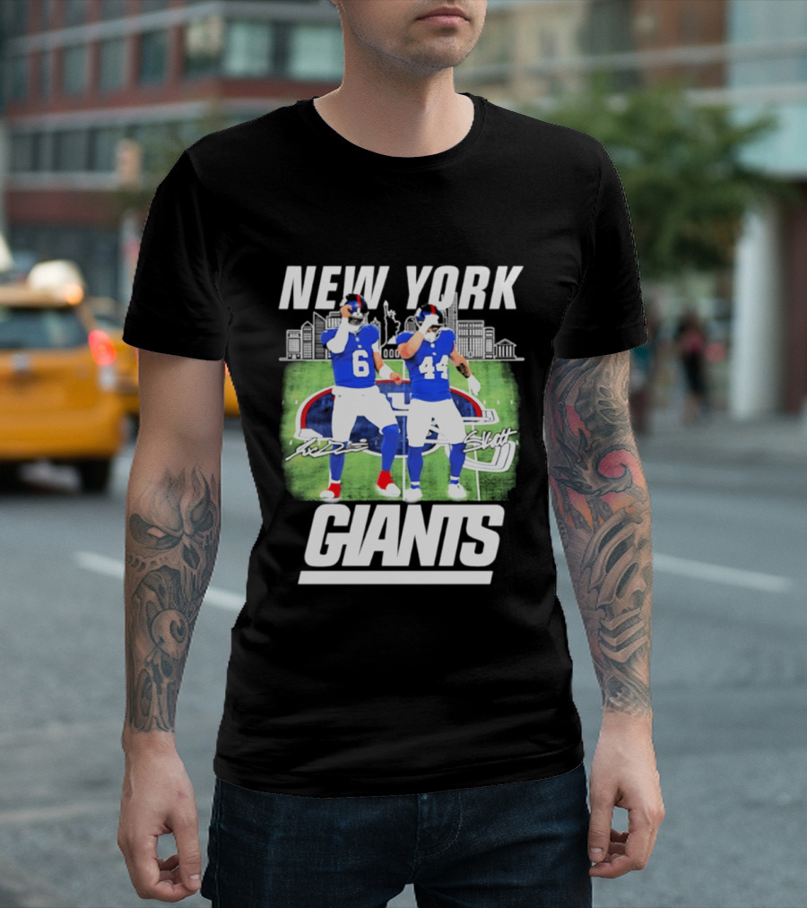 New York Giants Jaxson Cam Signatures Stadium T-Shirt
