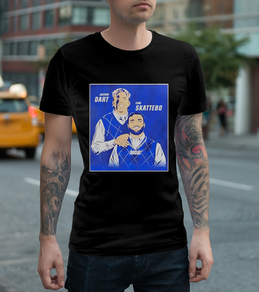 Jaxson Dart Cam Skattebo Step Brothers New York Giants Comedy T-Shirt