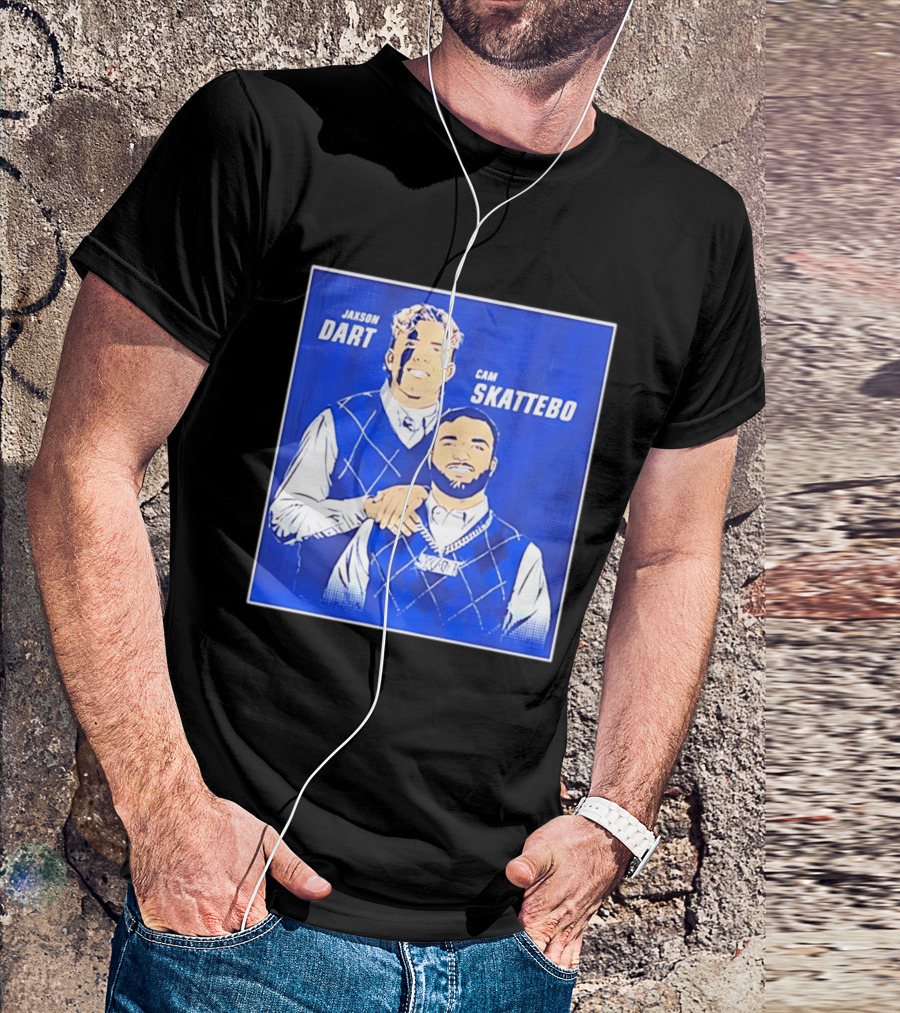 Jaxson Dart Cam Skattebo Step Brothers New York Giants Comedy T-Shirt