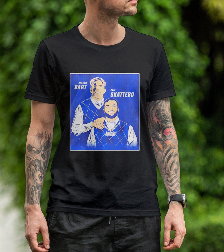 Jaxson Dart Cam Skattebo Step Brothers New York Giants Comedy T-Shirt