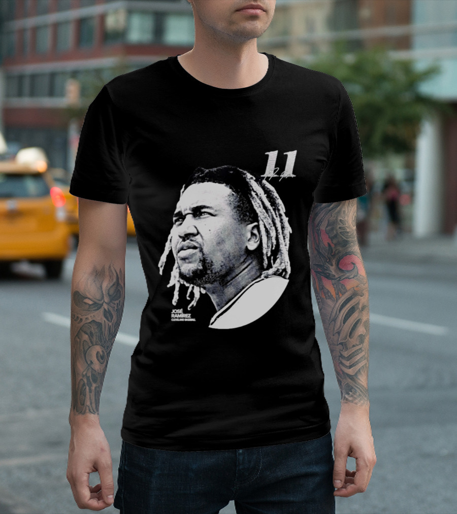 Jose Ramirez Cleveland Guardians 2026 Lineage Series 11 T-Shirt