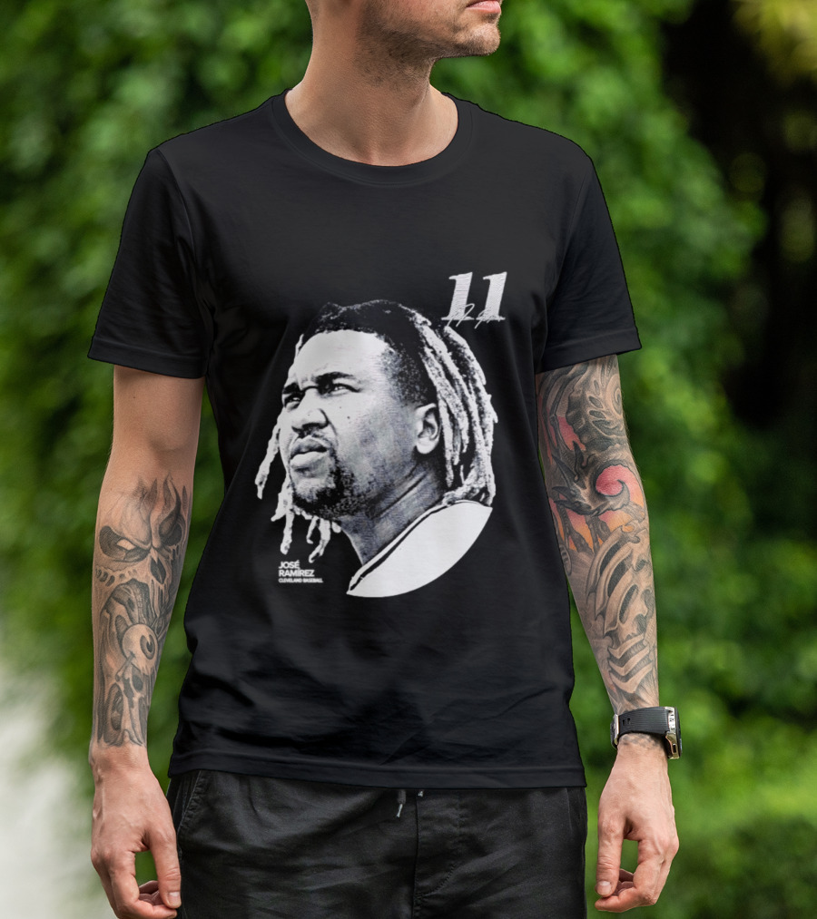 Jose Ramirez Cleveland Guardians 2026 Lineage Series 11 T-Shirt
