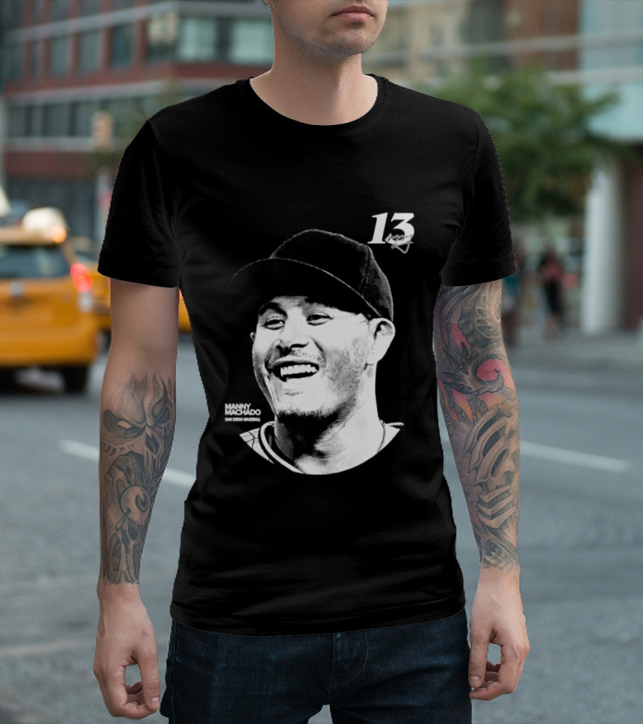 Manny Machado 13 San Diego Padres MLB Lineage Series 2026 T-Shirt
