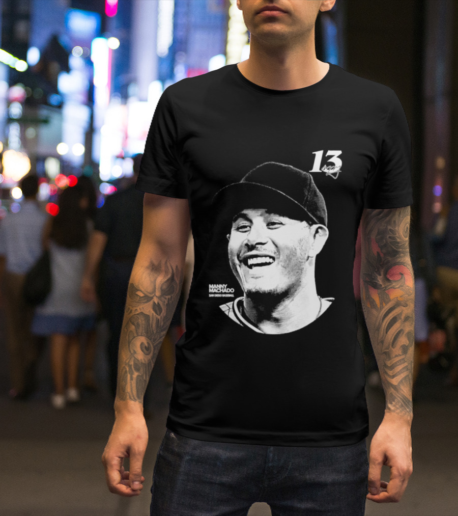 Manny Machado 13 San Diego Padres MLB Lineage Series 2026 T-Shirt