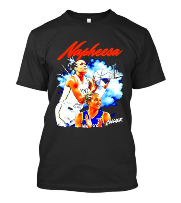 Napheesa Collier Minnesota Lynx Basketball Player In Action T-Shirt
