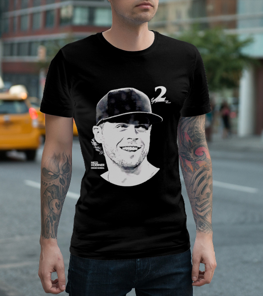 Chicago Cubs Nico Hoerner 2 MLB 2026 Lineage Series T-Shirt