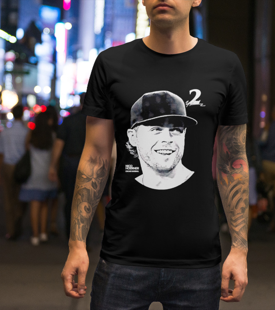 Chicago Cubs Nico Hoerner 2 MLB 2026 Lineage Series T-Shirt