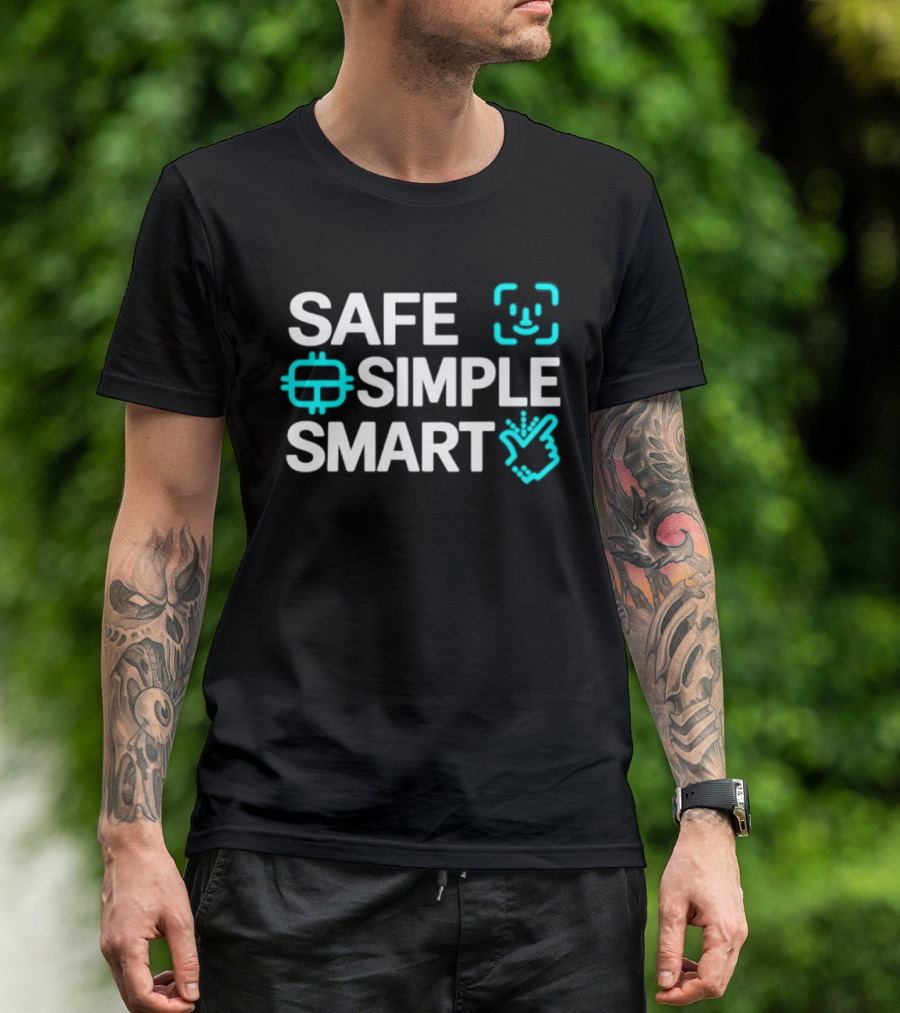 SAFE SIMPLE SMART Technology Security T-Shirt