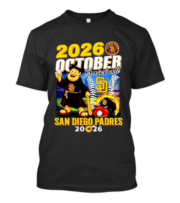 San Diego Padres 2026 October Baseball Postseason T-Shirt