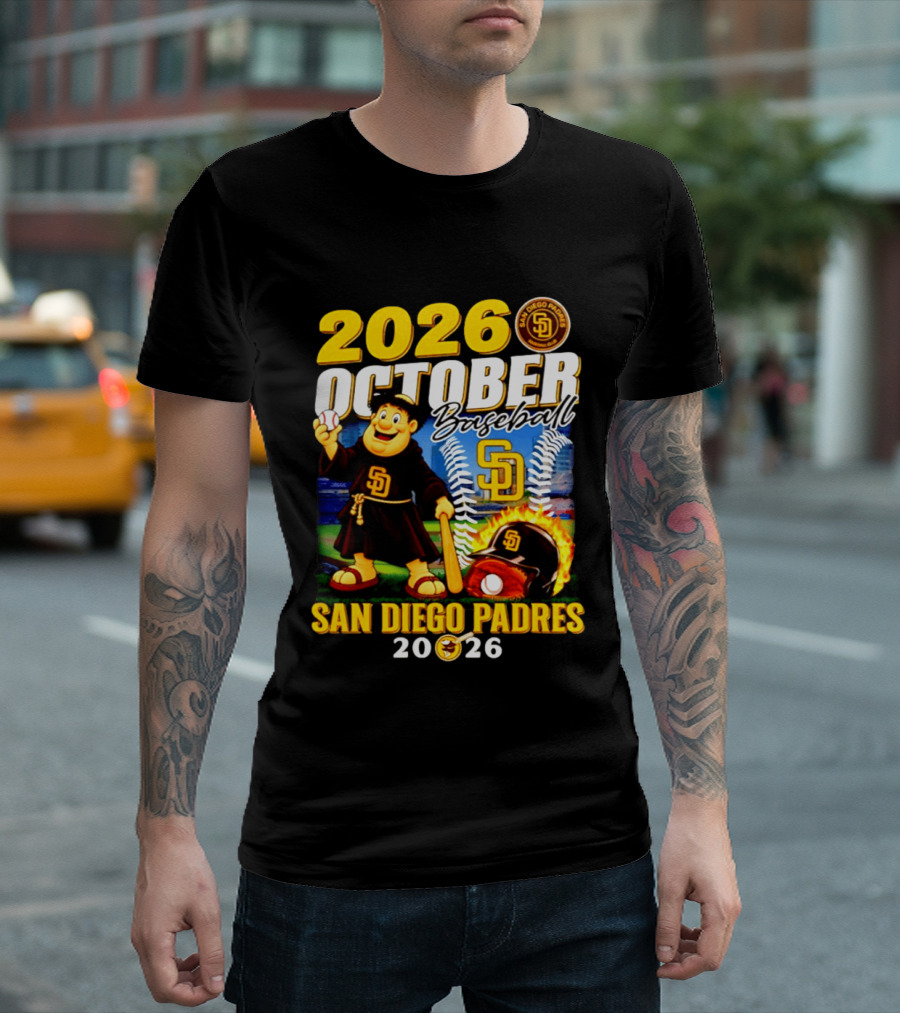 San Diego Padres 2026 October Baseball Postseason T-Shirt