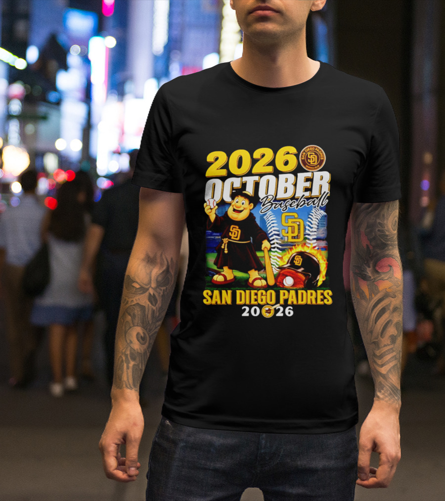 San Diego Padres 2026 October Baseball Postseason T-Shirt