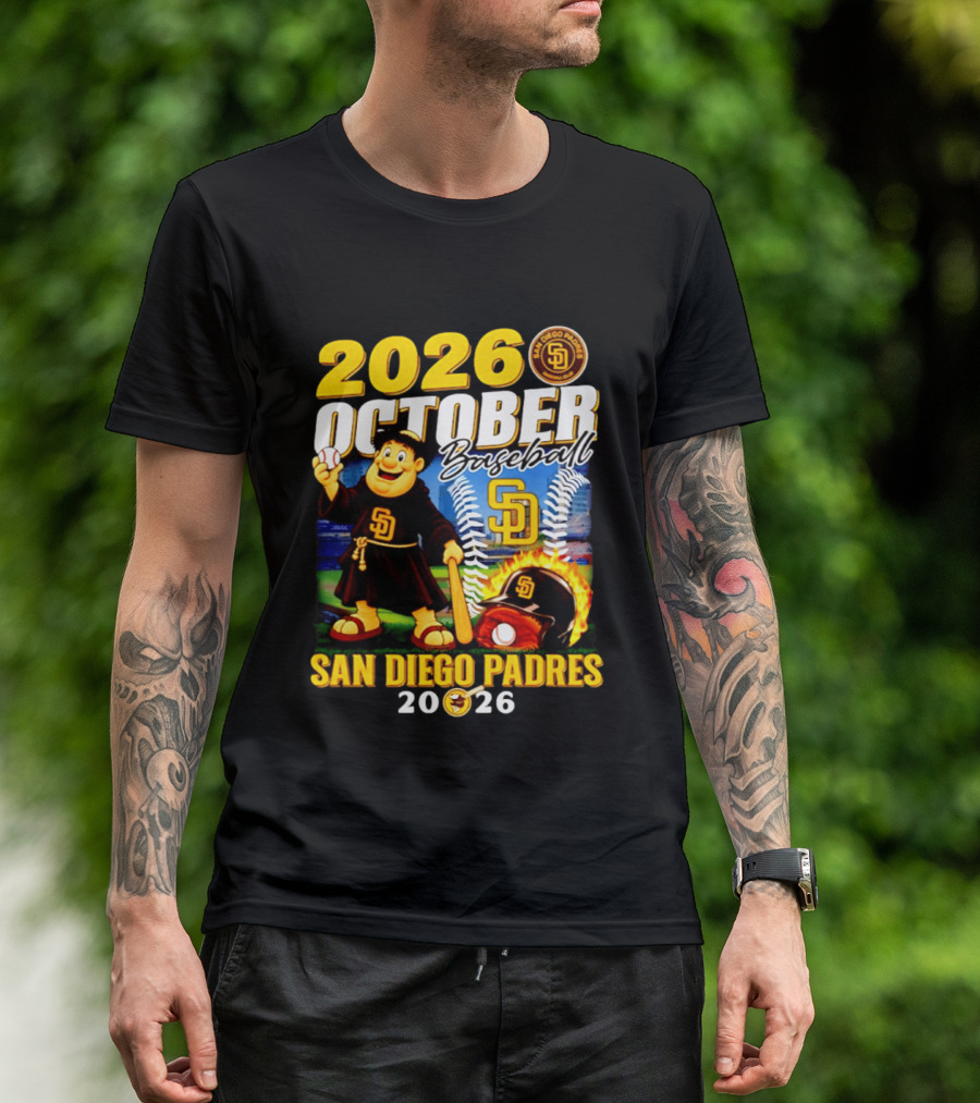 San Diego Padres 2026 October Baseball Postseason T-Shirt