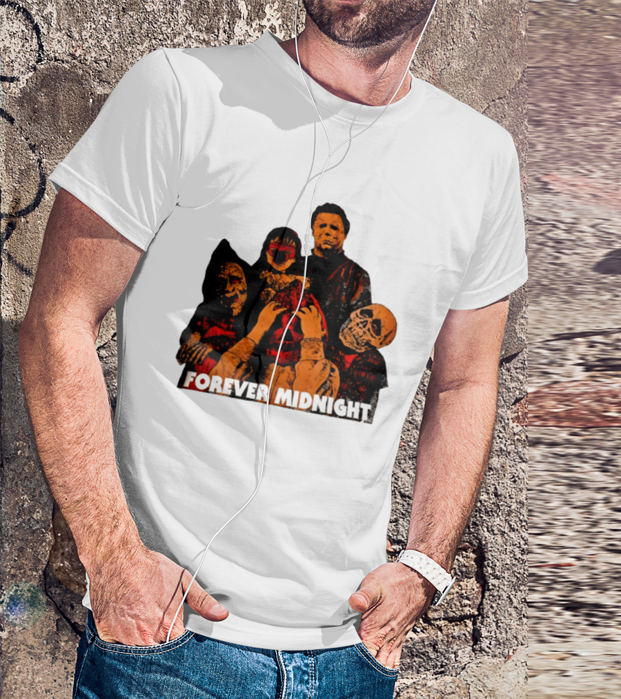 Forever Midnight Horror Icons Halloween Classic Characters T-Shirt