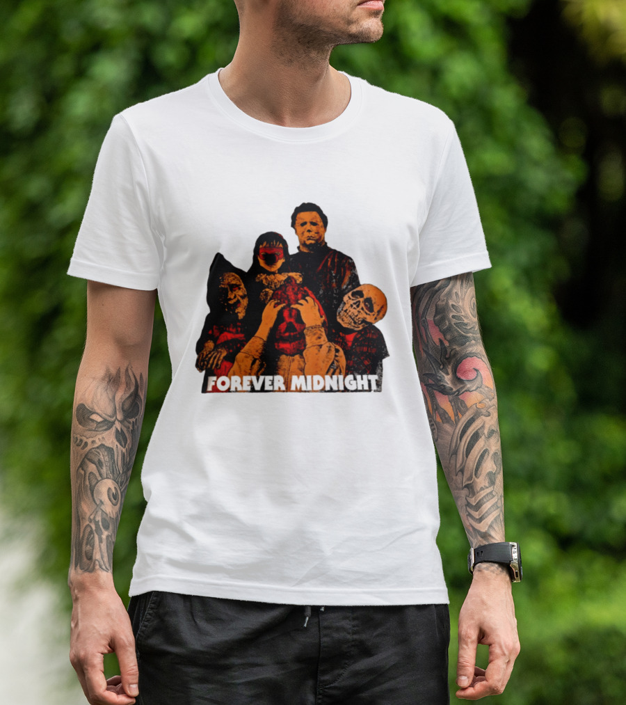 Forever Midnight Horror Icons Halloween Classic Characters T-Shirt