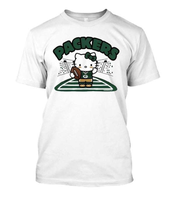 Hello Kitty Packers Football Stadium Collaboration T-Shirt