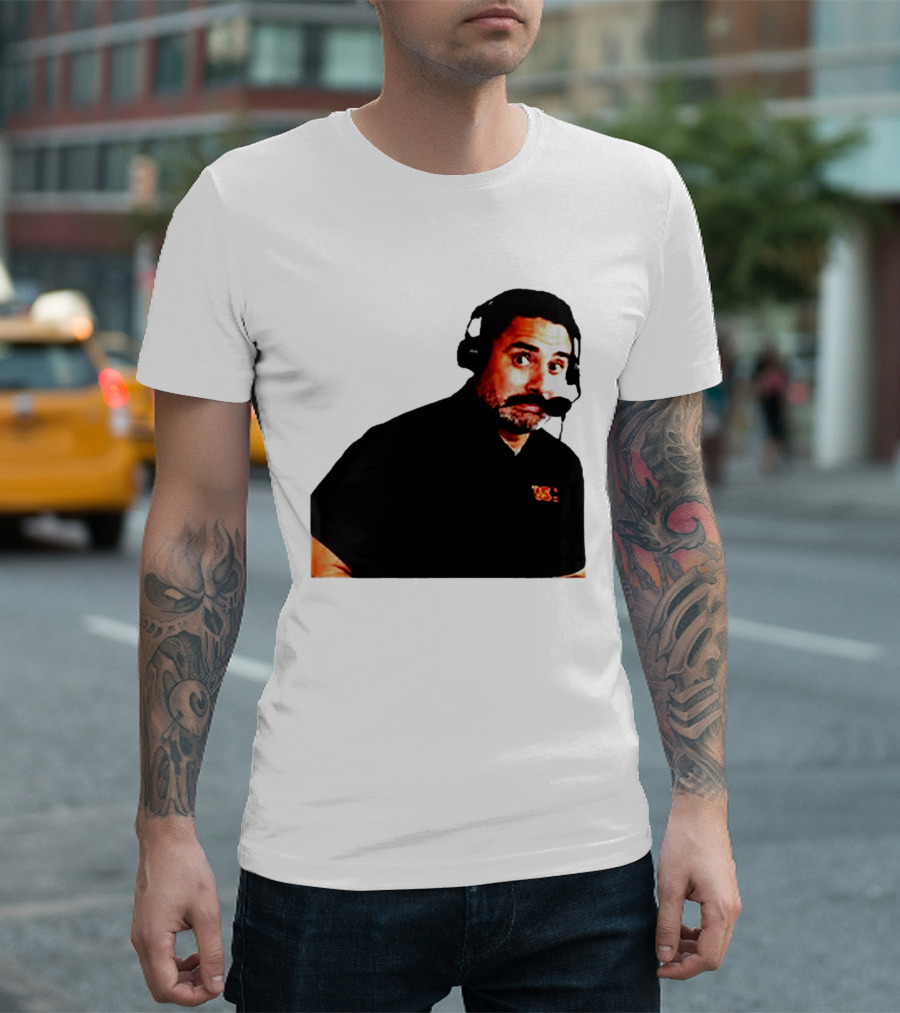 Steve Sarkisian Headset Shocked Longhorns Face Meme T-Shirt